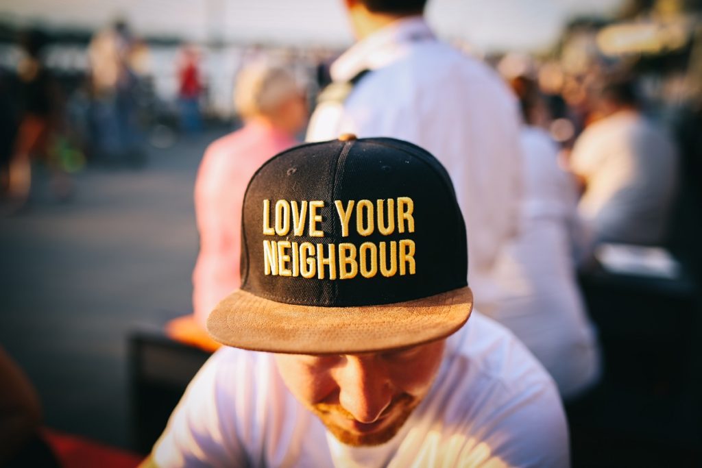 Love your neighbor cap