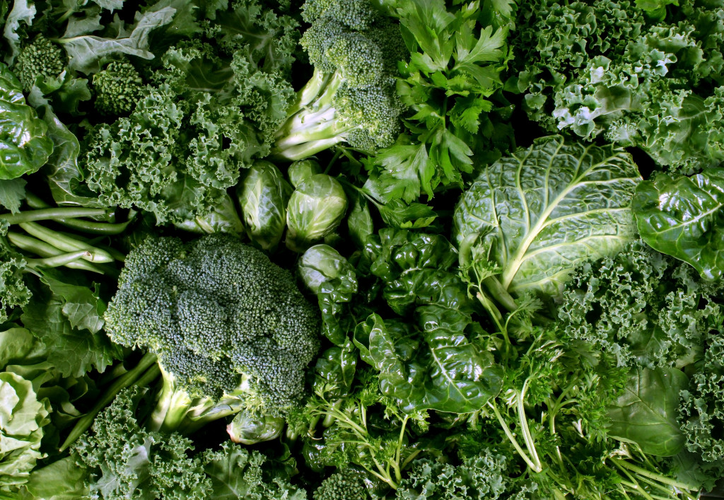 broccoli and leafy greens